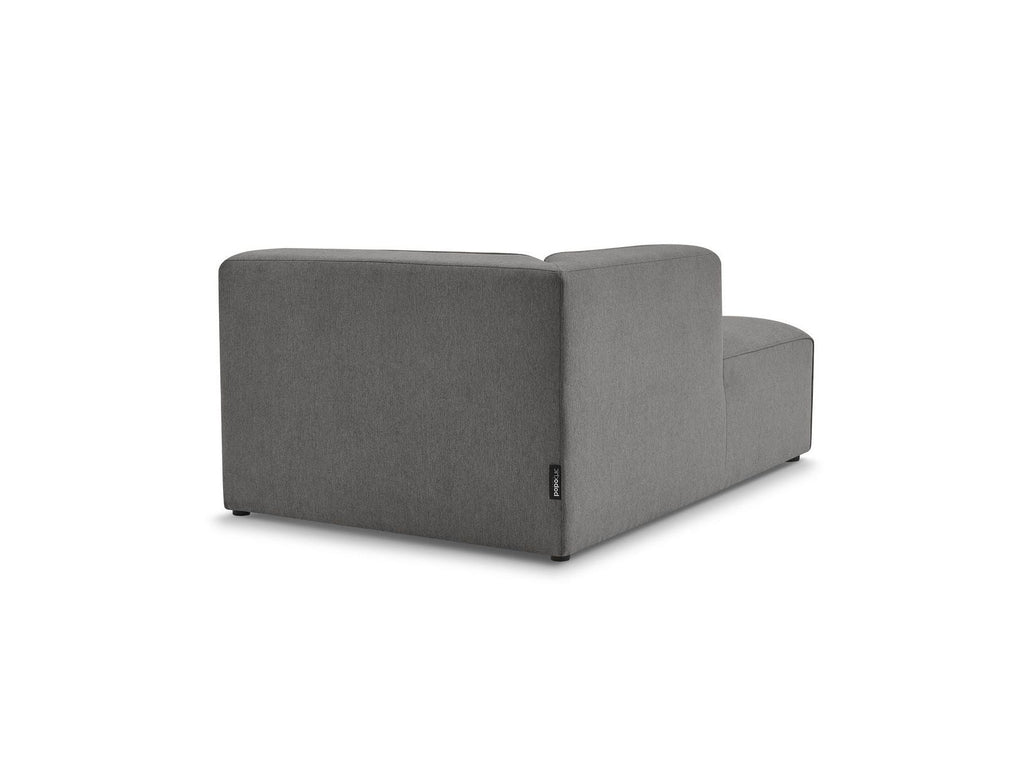 Chaise longue para sofá modular MEGEVE - Tela jaspeada - Esquina izquierda