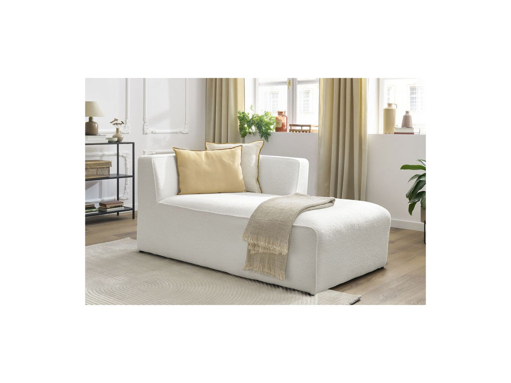 Chaise longue para sofá modular Megeve - Tejido bouclé - Esquina derecha
