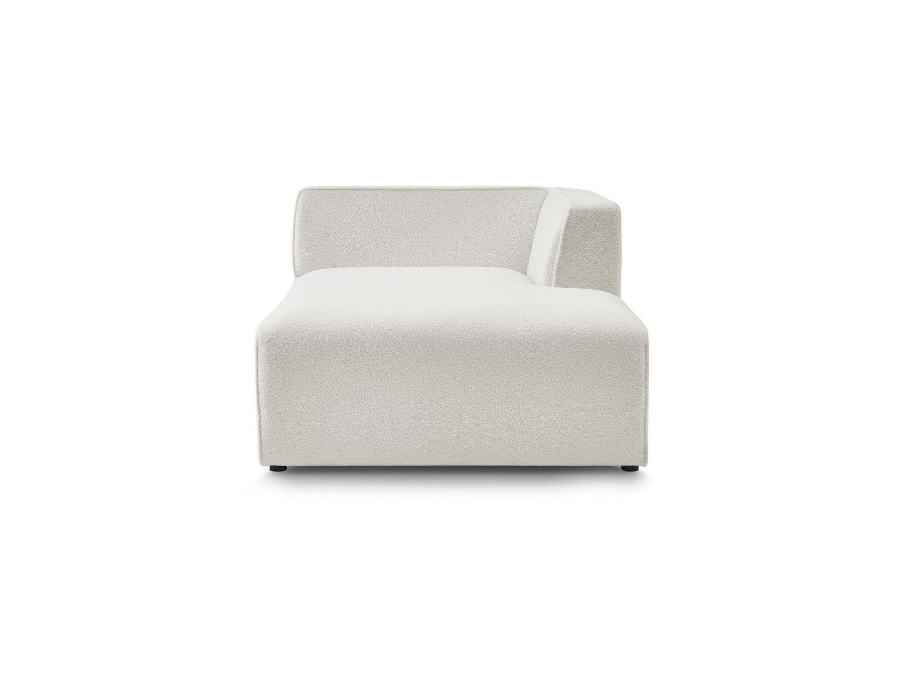 Chaise longue para sofá modular Megeve - Tejido bouclé - Esquina derecha