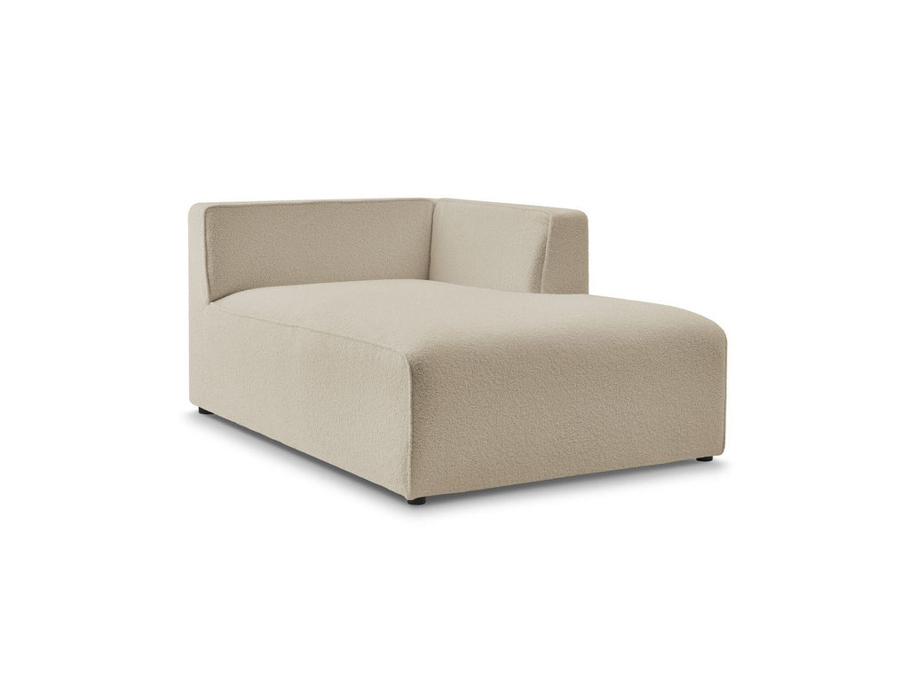 Chaise longue para sofá modular Megeve - Tejido bouclé - Esquina derecha