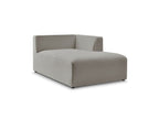 Chaise longue para sofá modular Megeve - Tejido bouclé - Esquina derecha