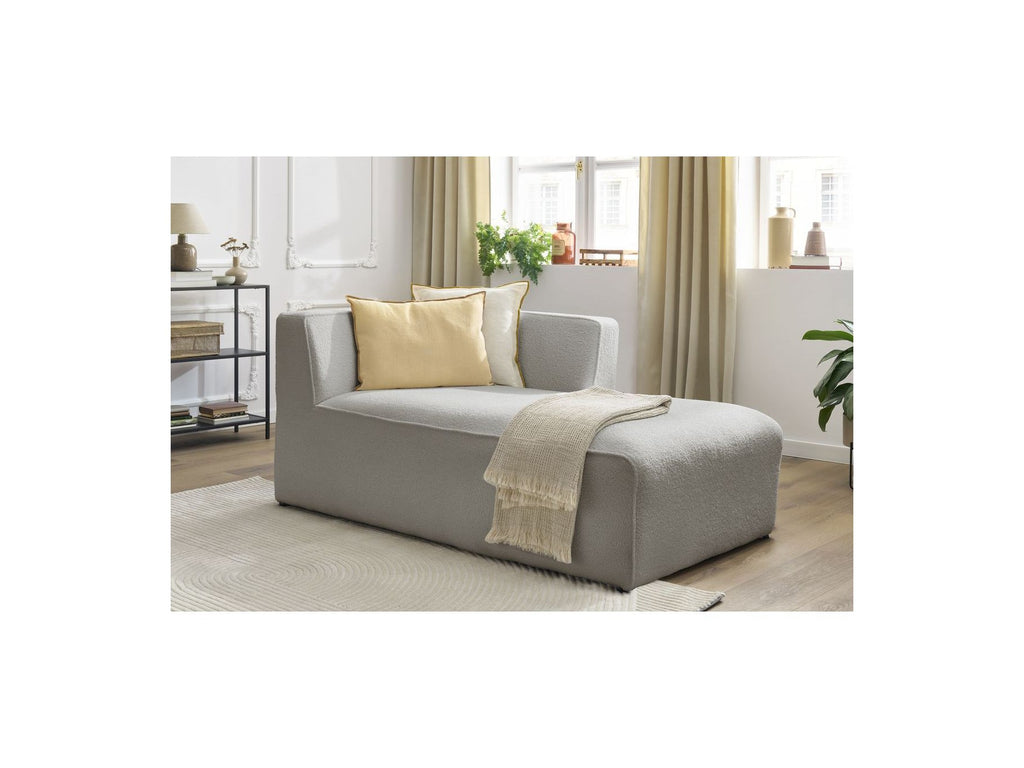 Chaise longue para sofá modular Megeve - Tejido bouclé - Esquina derecha