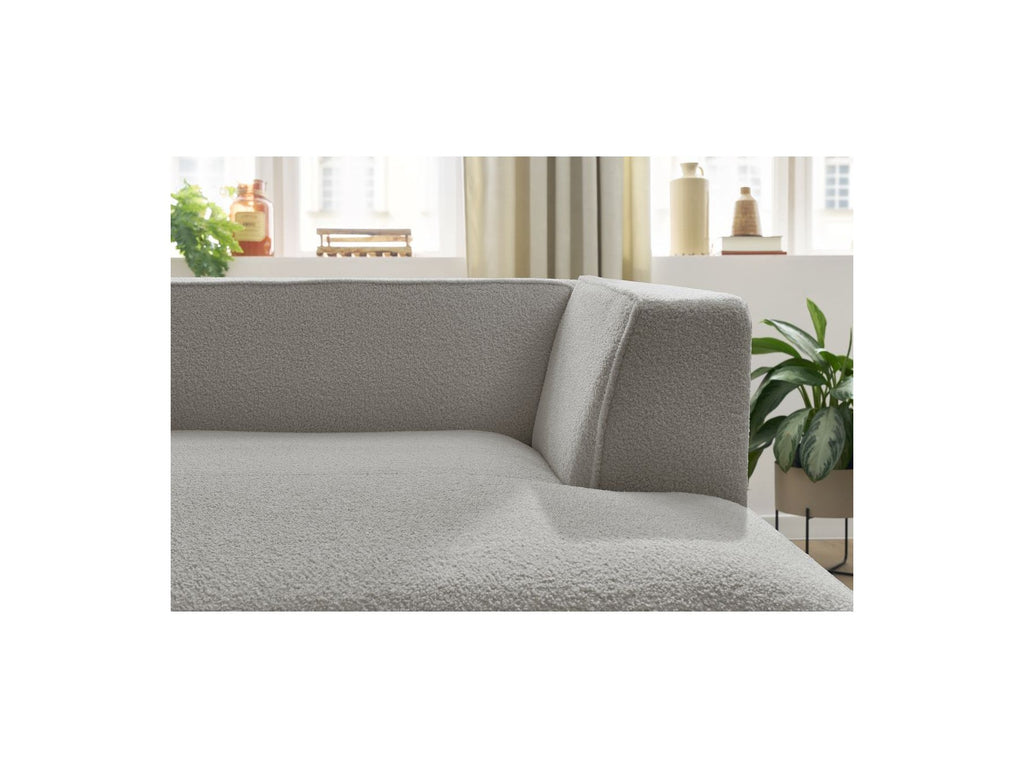 Chaise longue para sofá modular Megeve - Tejido bouclé - Esquina derecha
