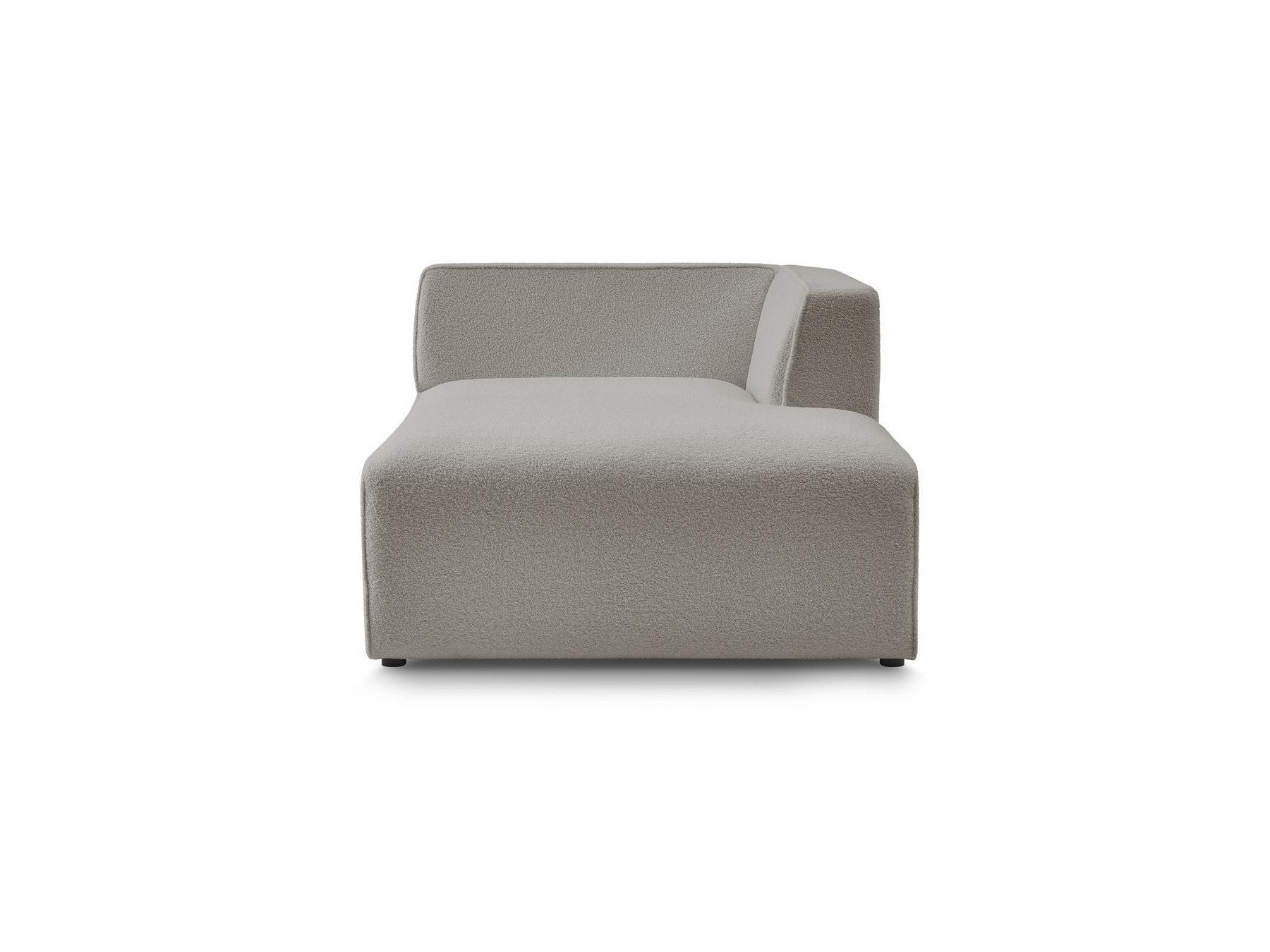 Chaise longue para sofá modular Megeve - Tejido bouclé - Esquina derecha