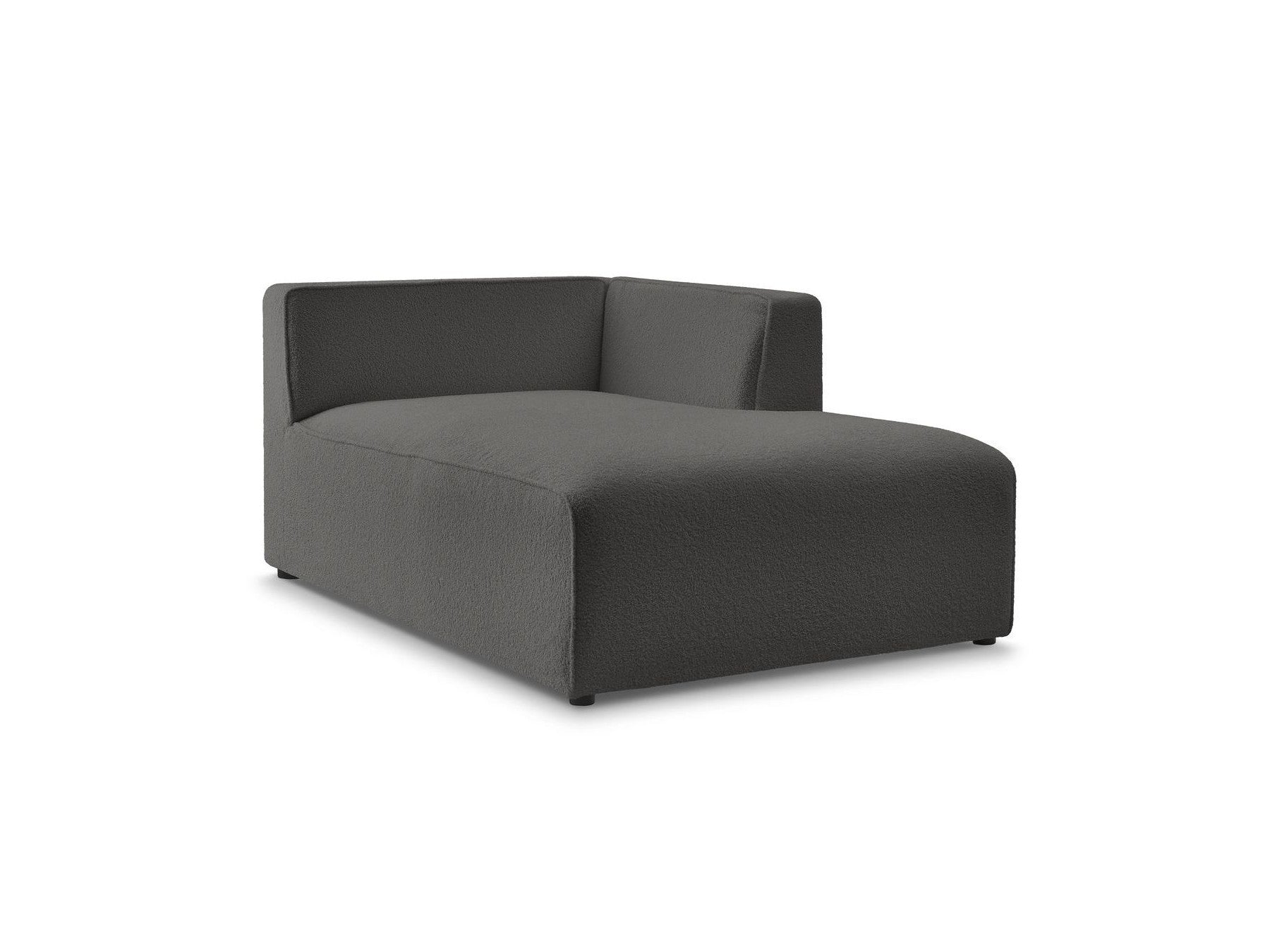 Chaise longue para sofá modular Megeve - Tejido bouclé - Esquina derecha