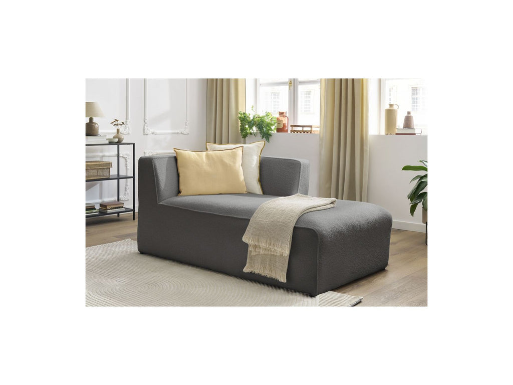 Chaise longue para sofá modular Megeve - Tejido bouclé - Esquina derecha