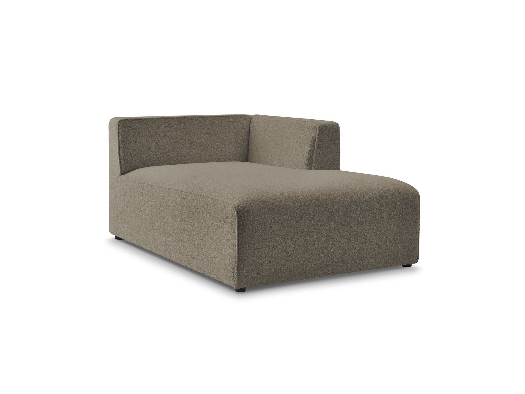 Chaise longue para sofá modular Megeve - Tejido bouclé - Esquina derecha