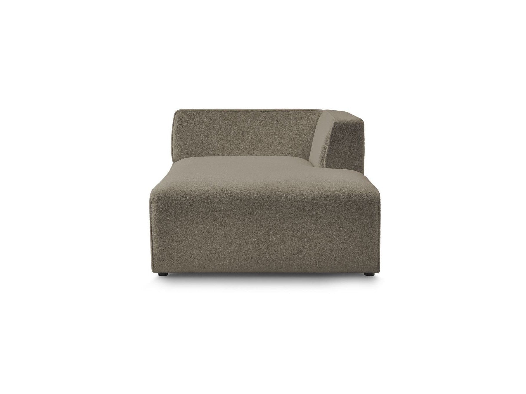 Chaise longue para sofá modular Megeve - Tejido bouclé - Esquina derecha