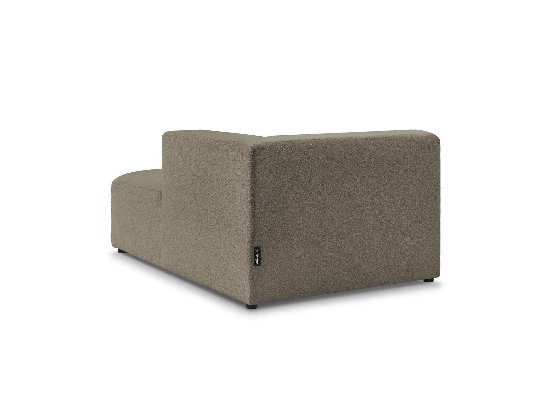 Chaise longue para sofá modular Megeve - Tejido bouclé - Esquina derecha