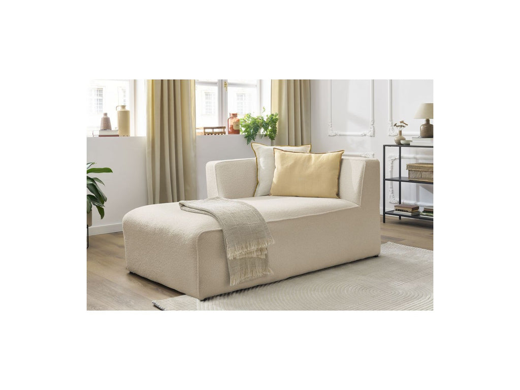 Chaise Longue for MEGEVE Modular Sofa - Bouclé Fabric - Left Corner