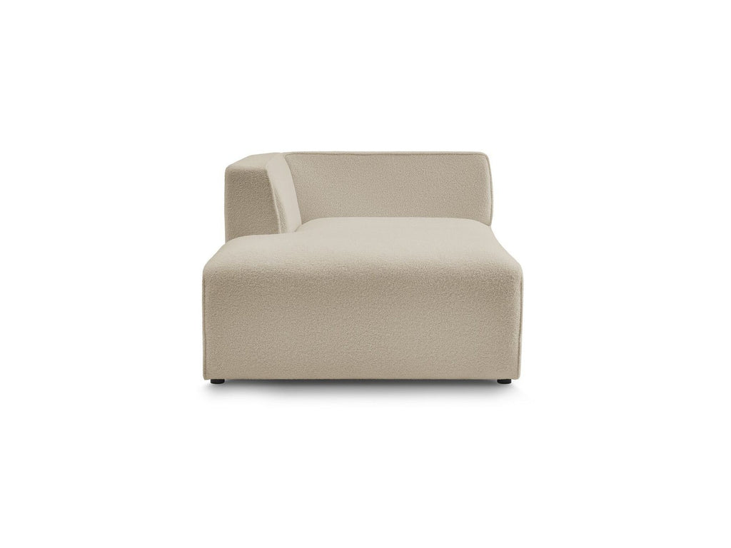 Chaise Longue for MEGEVE Modular Sofa - Bouclé Fabric - Left Corner