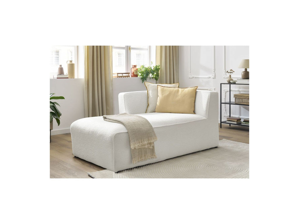 Chaise Longue for MEGEVE Modular Sofa - Bouclé Fabric - Left Corner