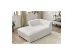 Chaise Longue for MEGEVE Modular Sofa - Bouclé Fabric - Left Corner