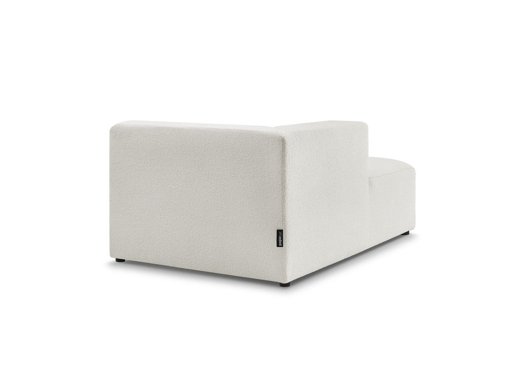 Chaise Longue for MEGEVE Modular Sofa - Bouclé Fabric - Left Corner