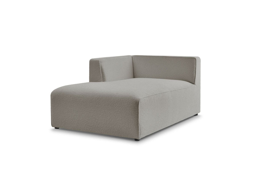 Chaise Longue for MEGEVE Modular Sofa - Bouclé Fabric - Left Corner