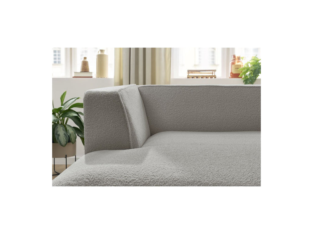 Chaise Longue for MEGEVE Modular Sofa - Bouclé Fabric - Left Corner
