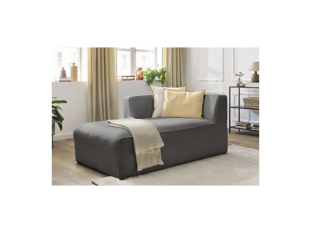 Chaise Longue for MEGEVE Modular Sofa - Bouclé Fabric - Left Corner
