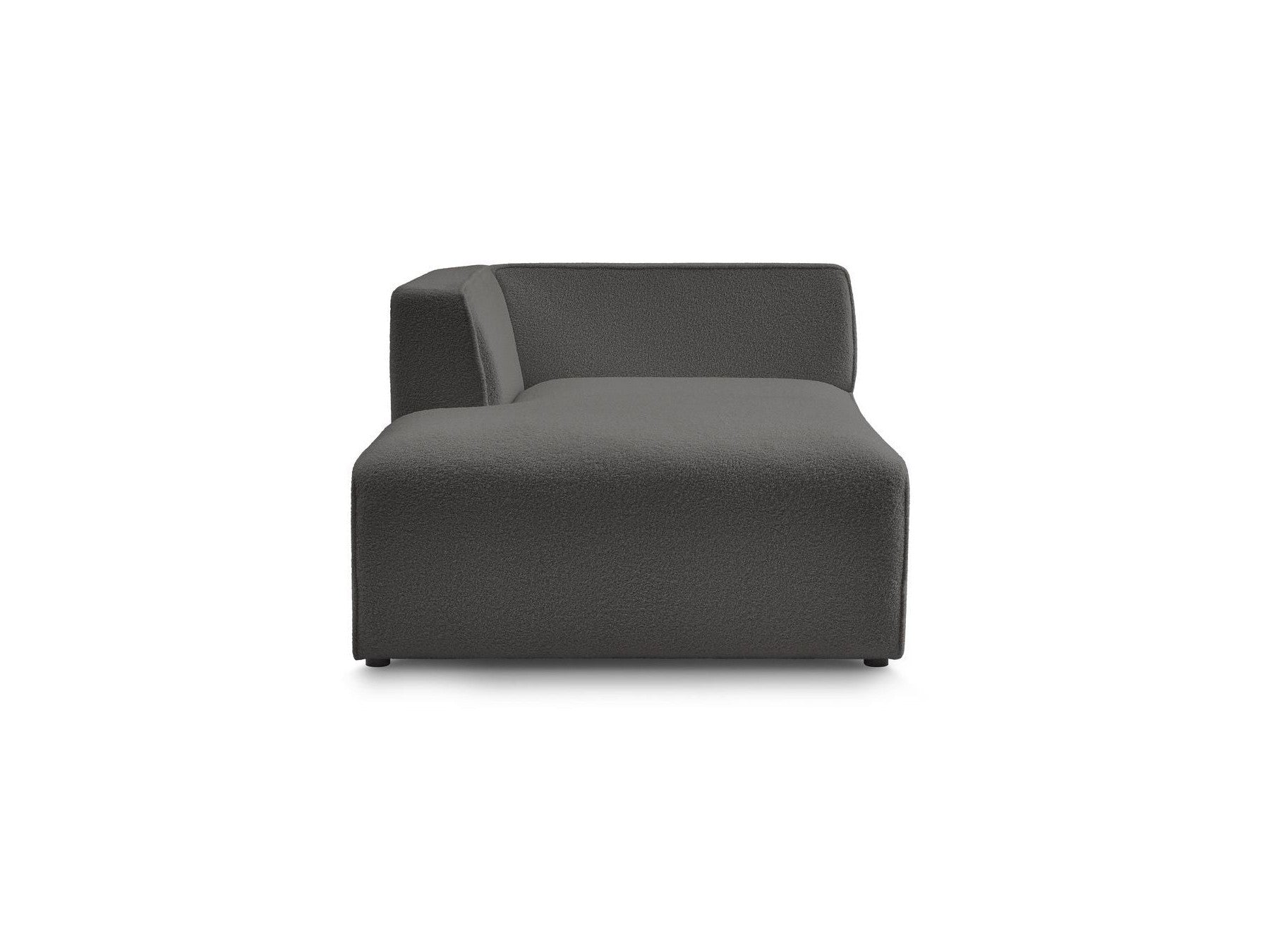 Chaise Longue for MEGEVE Modular Sofa - Bouclé Fabric - Left Corner