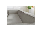 Fixed Panoramic Sofa - Megeve - Bouclé Fabric - Right-Hand Corner