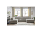 Fixed Panoramic Sofa - Megeve - Bouclé Fabric - Right-Hand Corner