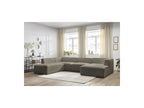 Fixed Panoramic Sofa - Megeve - Bouclé Fabric - Right-Hand Corner