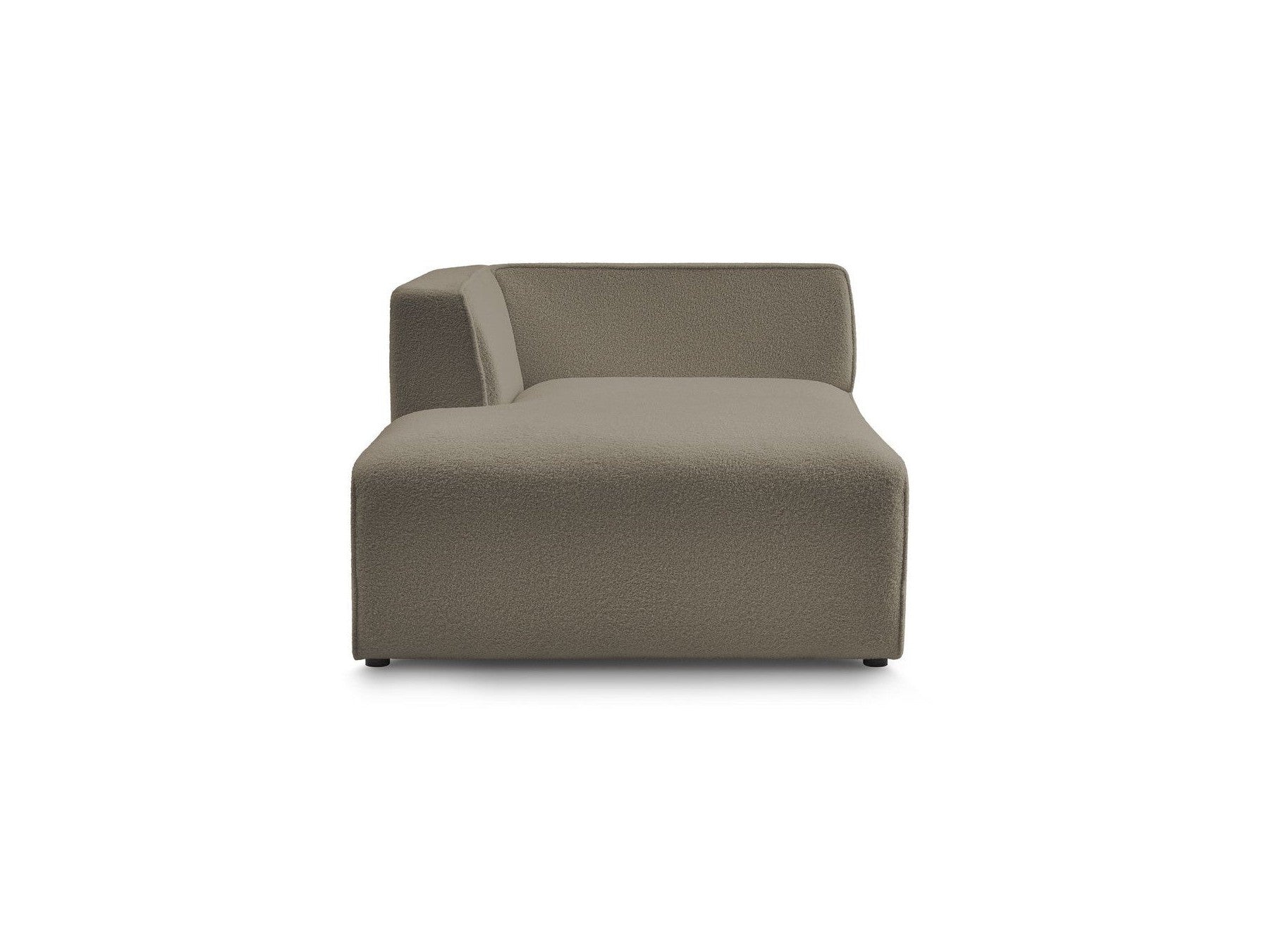 Chaise Longue for MEGEVE Modular Sofa - Bouclé Fabric - Left Corner