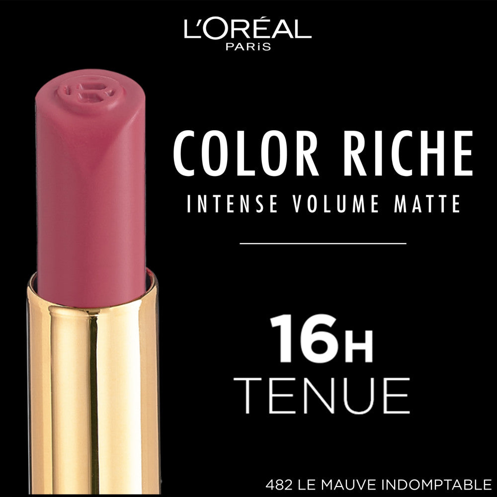 Barra de labios mate Color Riche Intense Volume 482 Le Mauve Indomptable