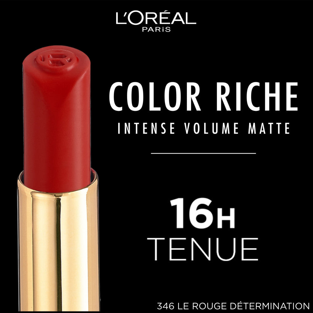 Color Riche Intense Volume Matte Lipstick 346 Le Rouge Determination
