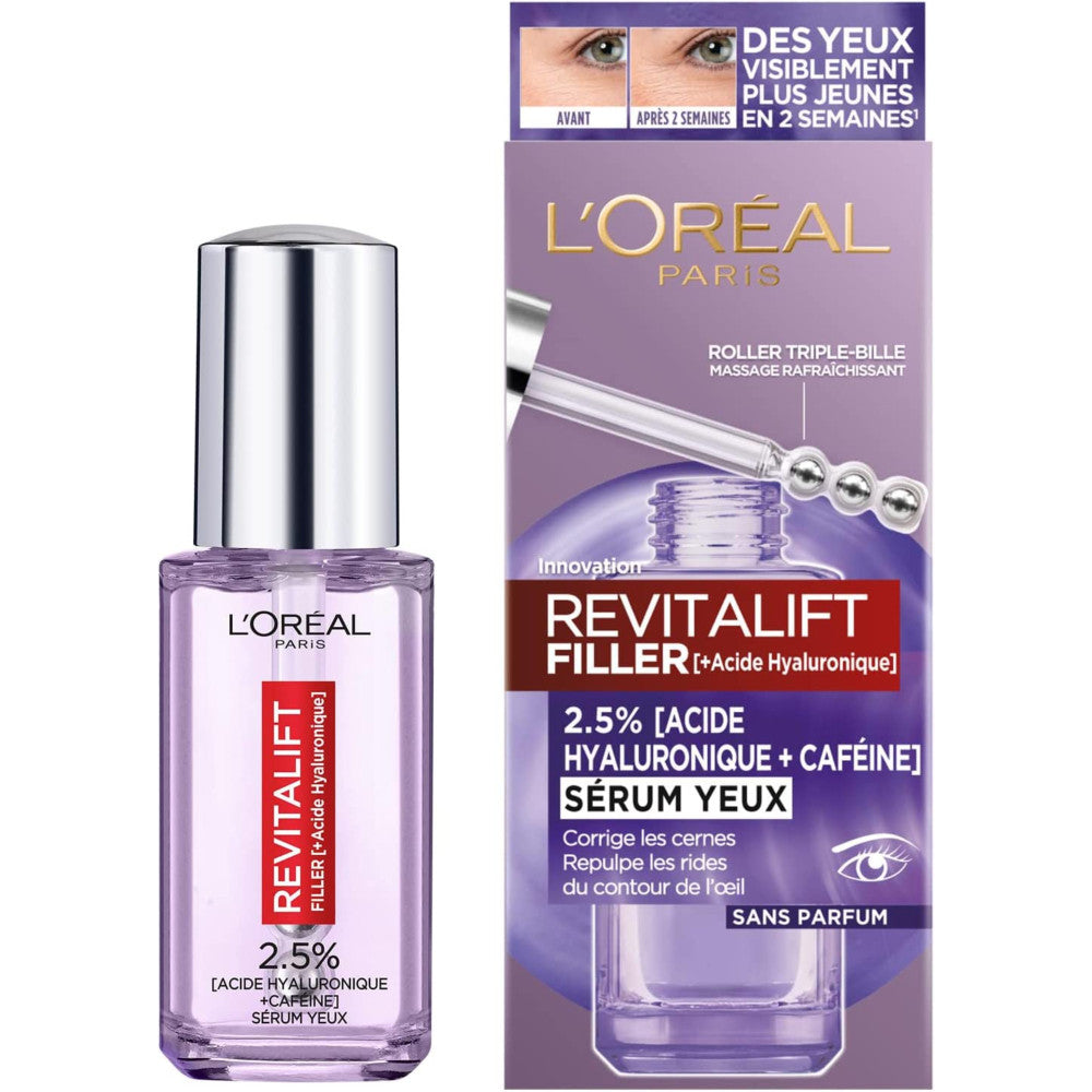 Revitalift Filler Sérum Yeux À L'Acide Hyaluronique & À La Caféine