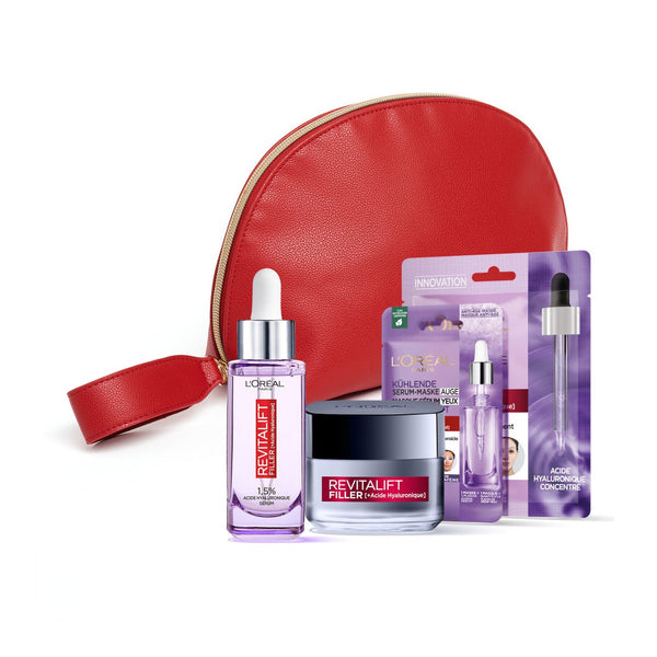 Revitalift Filler Plumping & Moisturizing Routine Kit With Hyaluronic Acid - 4 Products