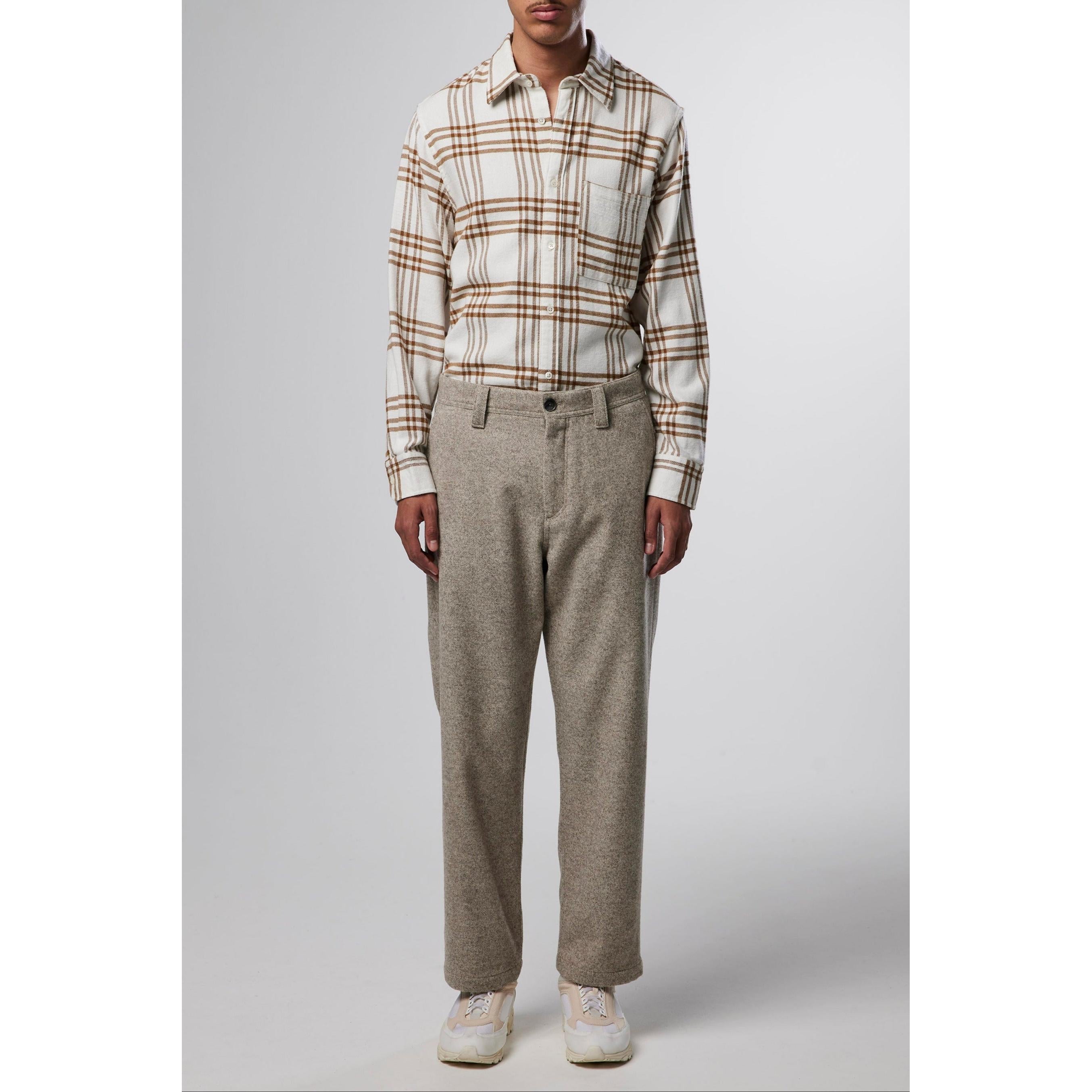 Garret Trousers - Khaki Melange