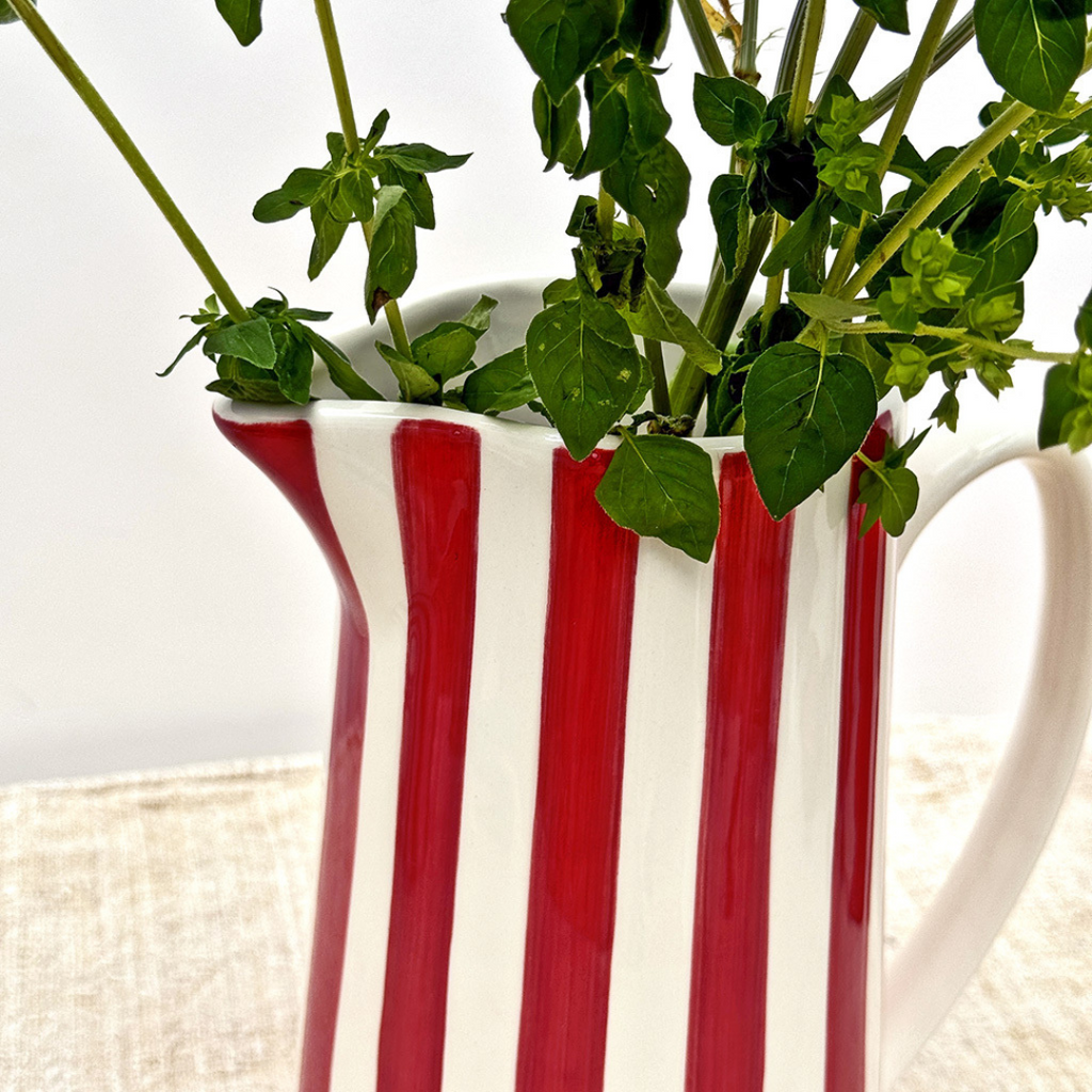 Lilac Striped Carafe
