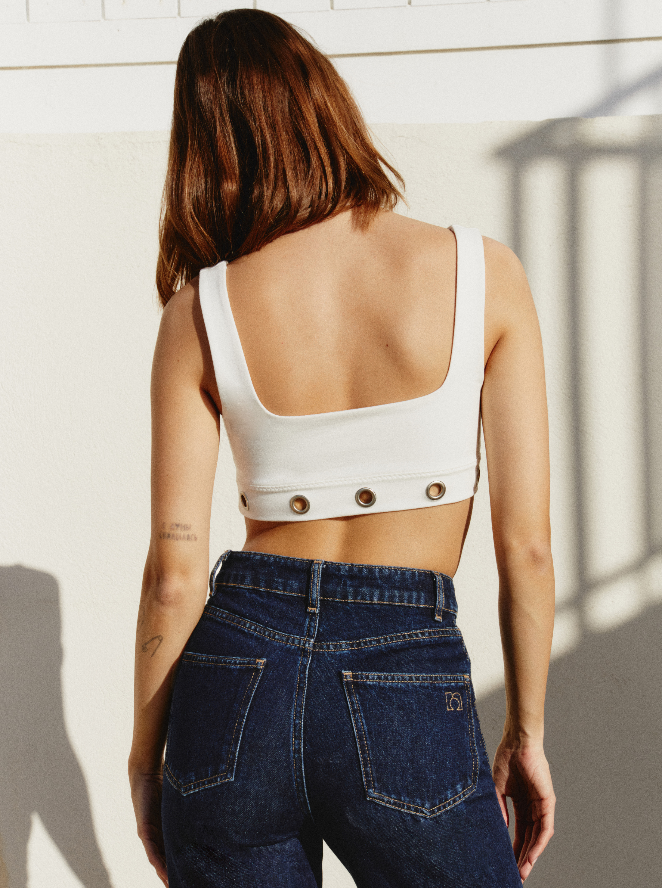 Off White Edgy Bra
