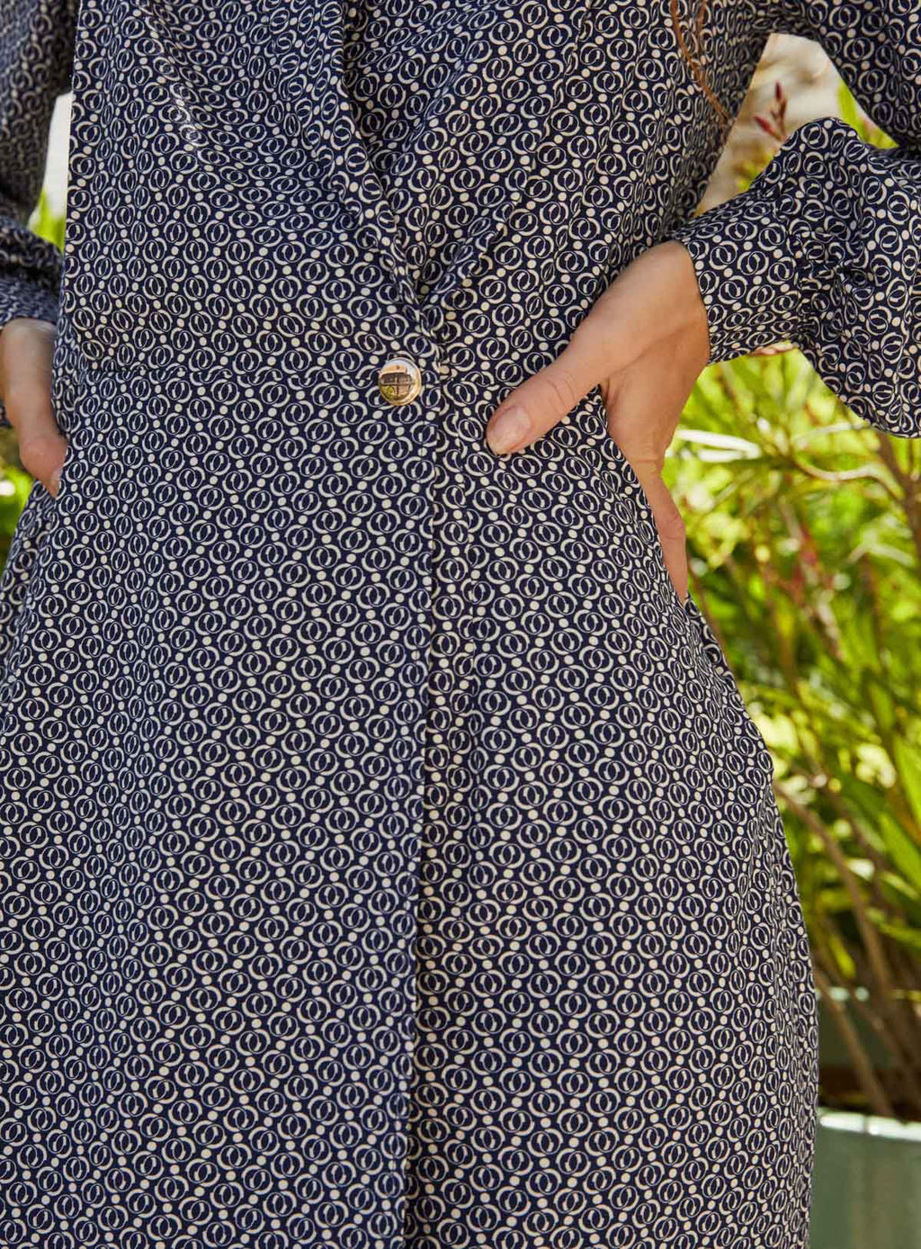 Petite Mendigote - Vestido Madeleine Dahlia - Azul marino