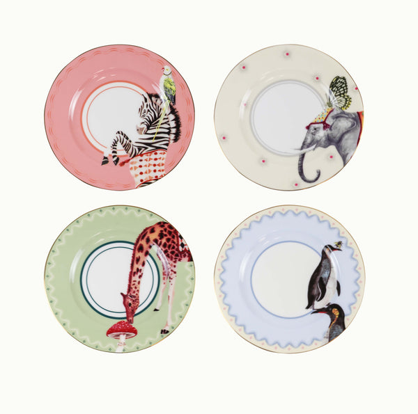 Set of 4 Plates - Carnival
