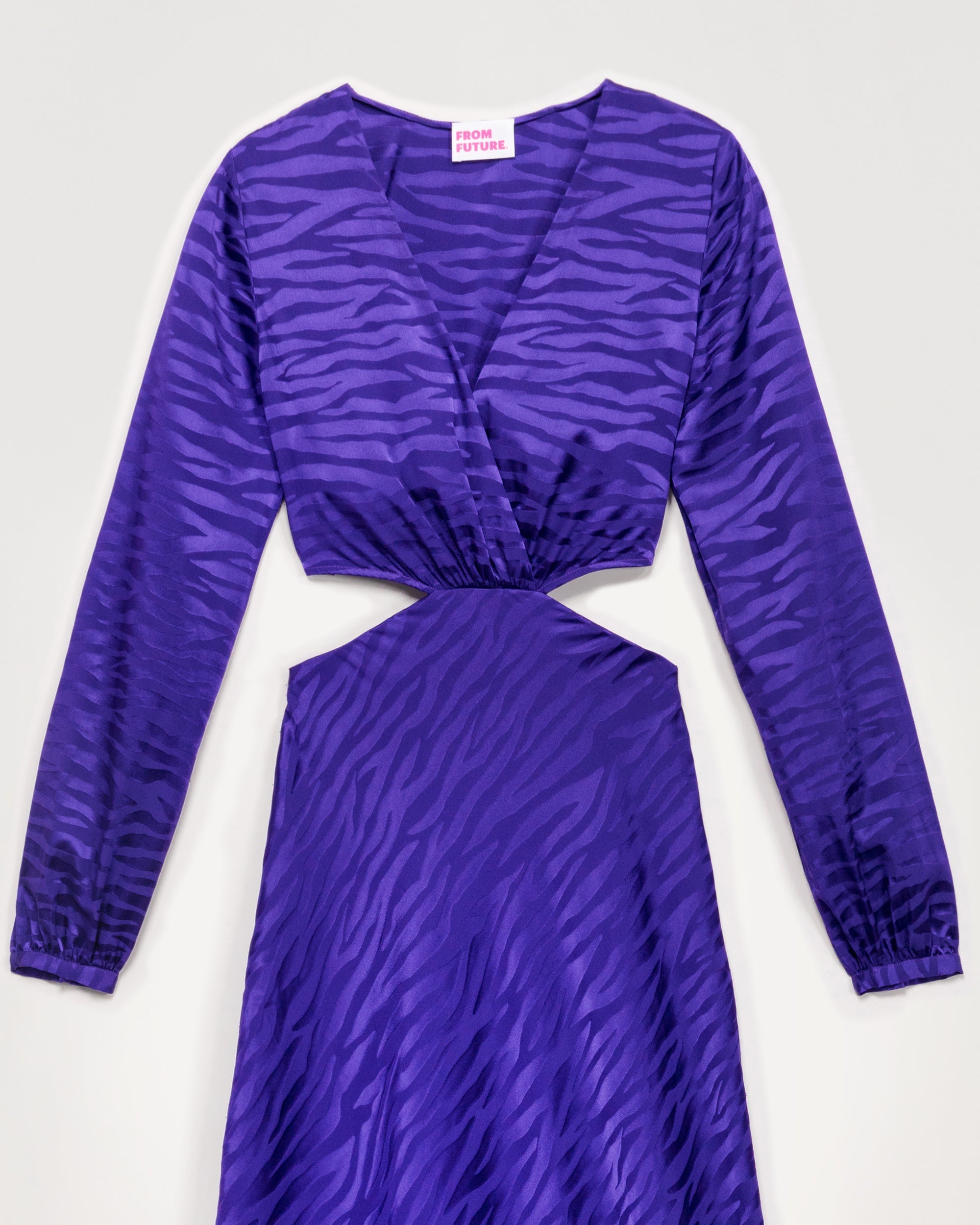 Alma Dress - Purple Jacquard - Women