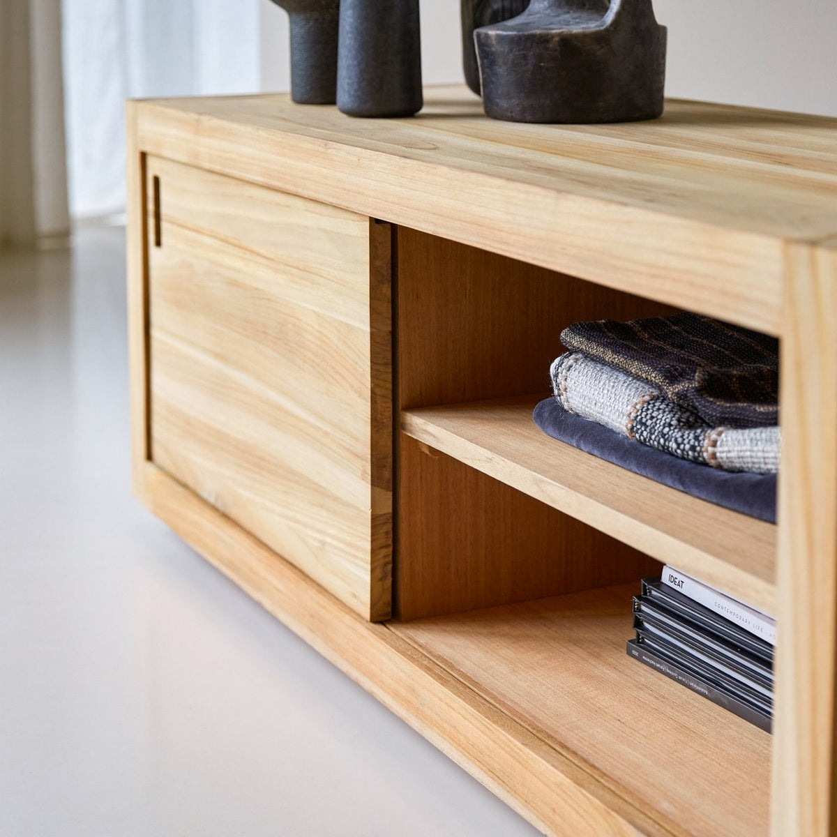 Adam - Meuble Tv - Teck - Naturel