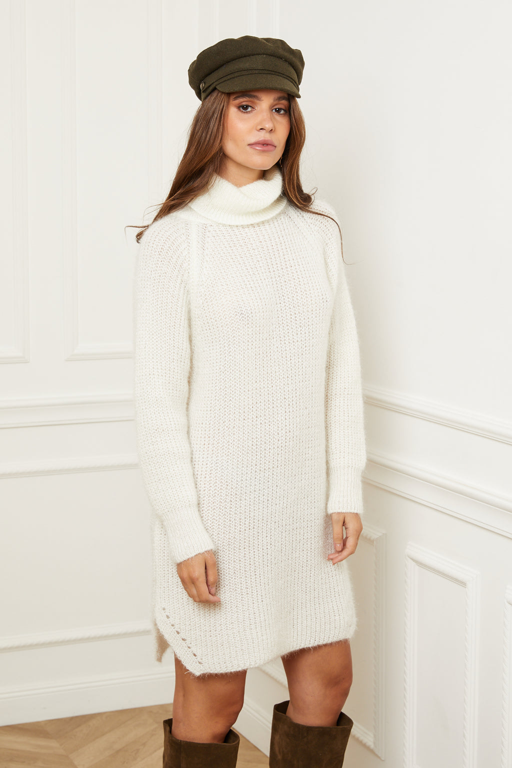 Sweater Dress - White