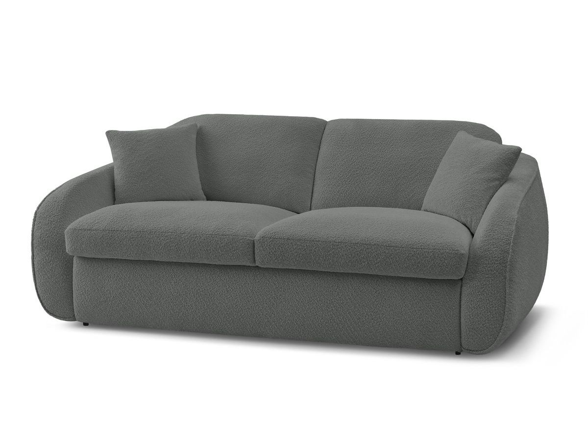 Cezanne - Sofá recto convertible con apertura exprés - Tejido bouclé