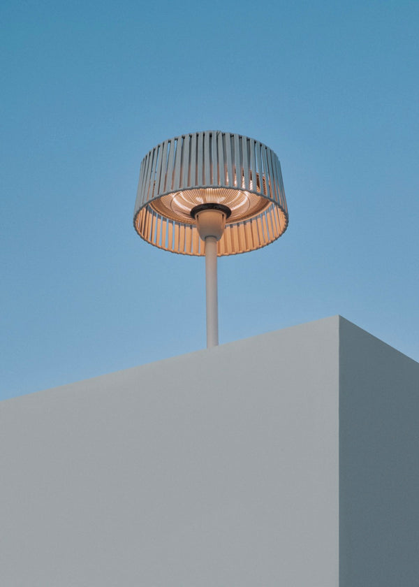 Patio Heater Compact - Poêle Infrarouge Pour Terrasses Et Espaces Extérieurs - Blanc Cassé
