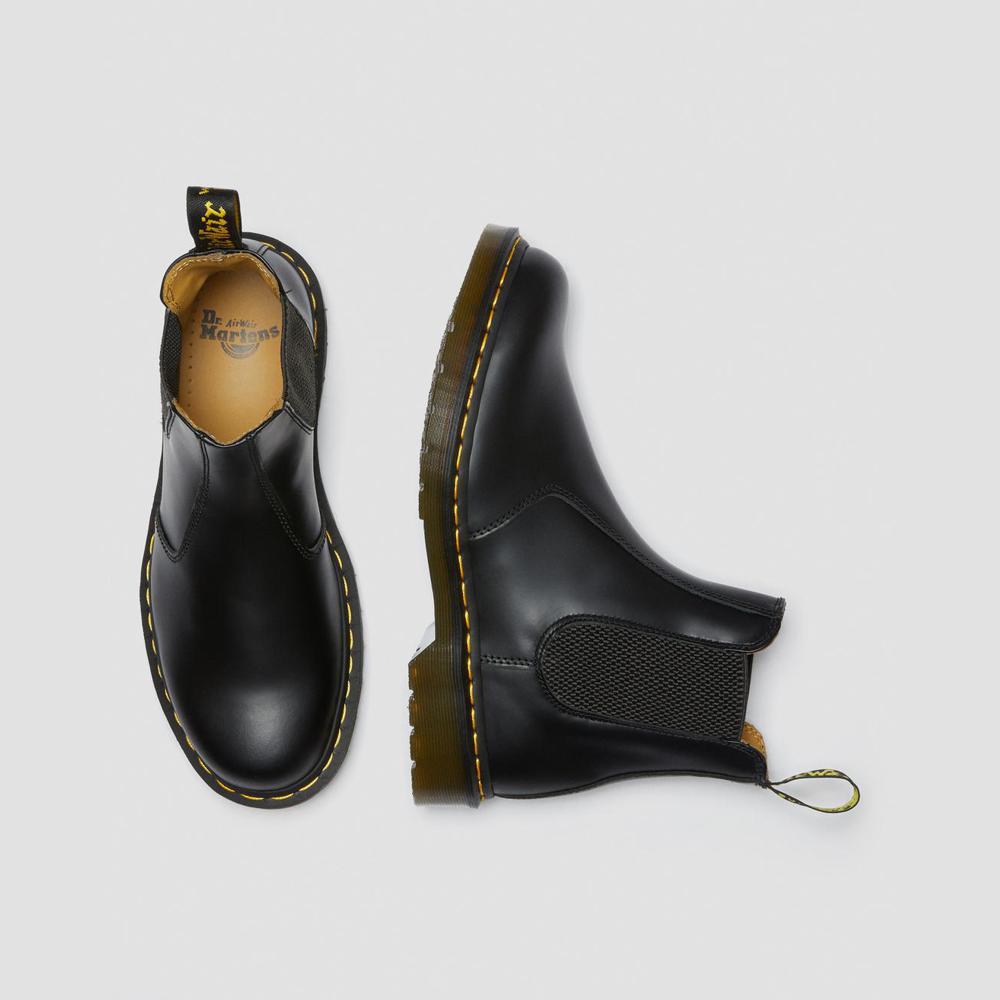 Dr Martens - Botas Chelsea lisas 2976 - Negro - Adulto