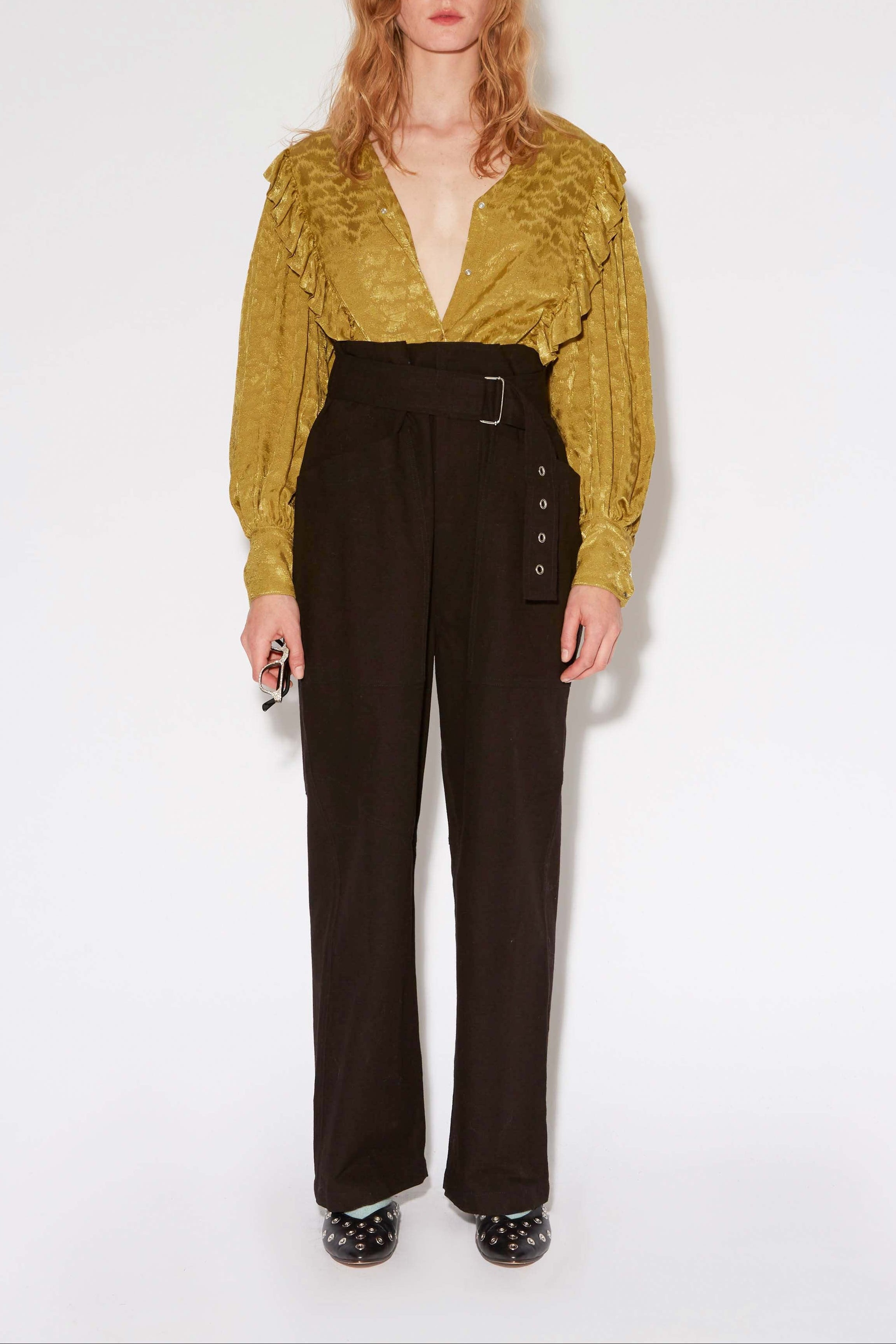 UNNIE MARMONT CHARCOAL TROUSERS