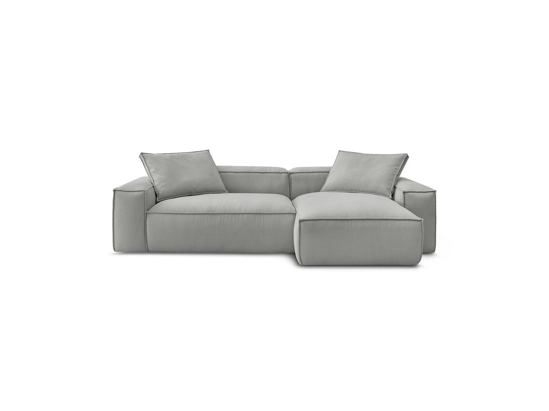 Boheme - Sofá esquinero reversible ultrasuave - Terciopelo acanalado