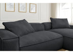 Boheme - Sofá esquinero reversible ultrasuave - Terciopelo acanalado