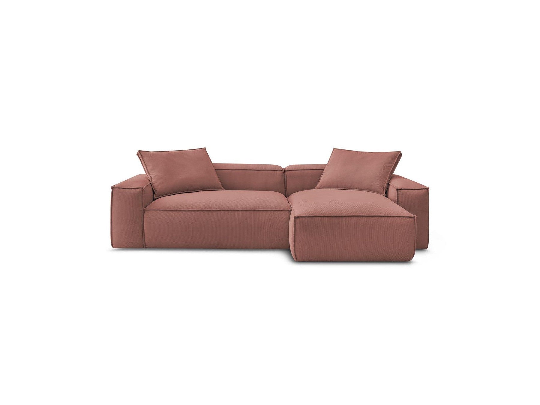 Boheme - Sofá esquinero reversible ultrasuave - Terciopelo acanalado