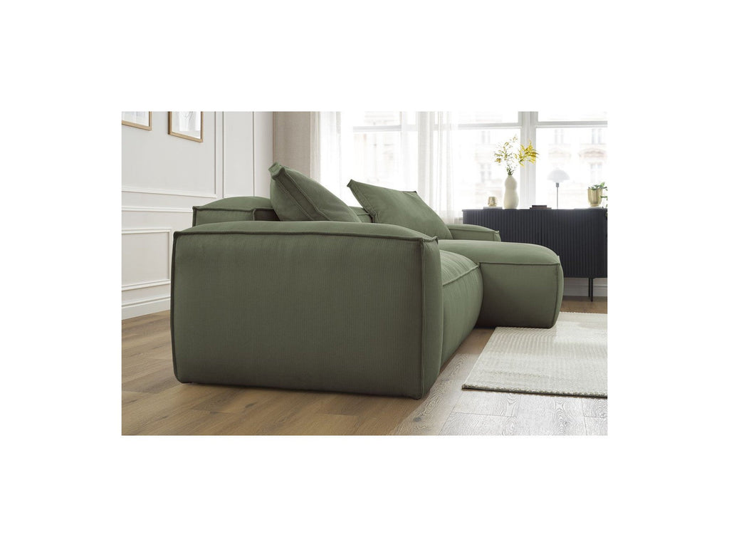 Boheme - Sofá esquinero reversible ultrasuave - Terciopelo acanalado