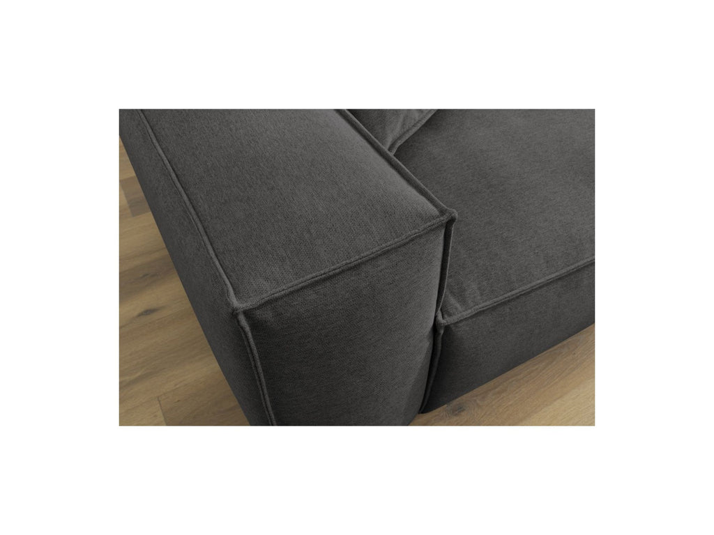 Sofá esquinero reversible Boheme de tejido jaspeado
