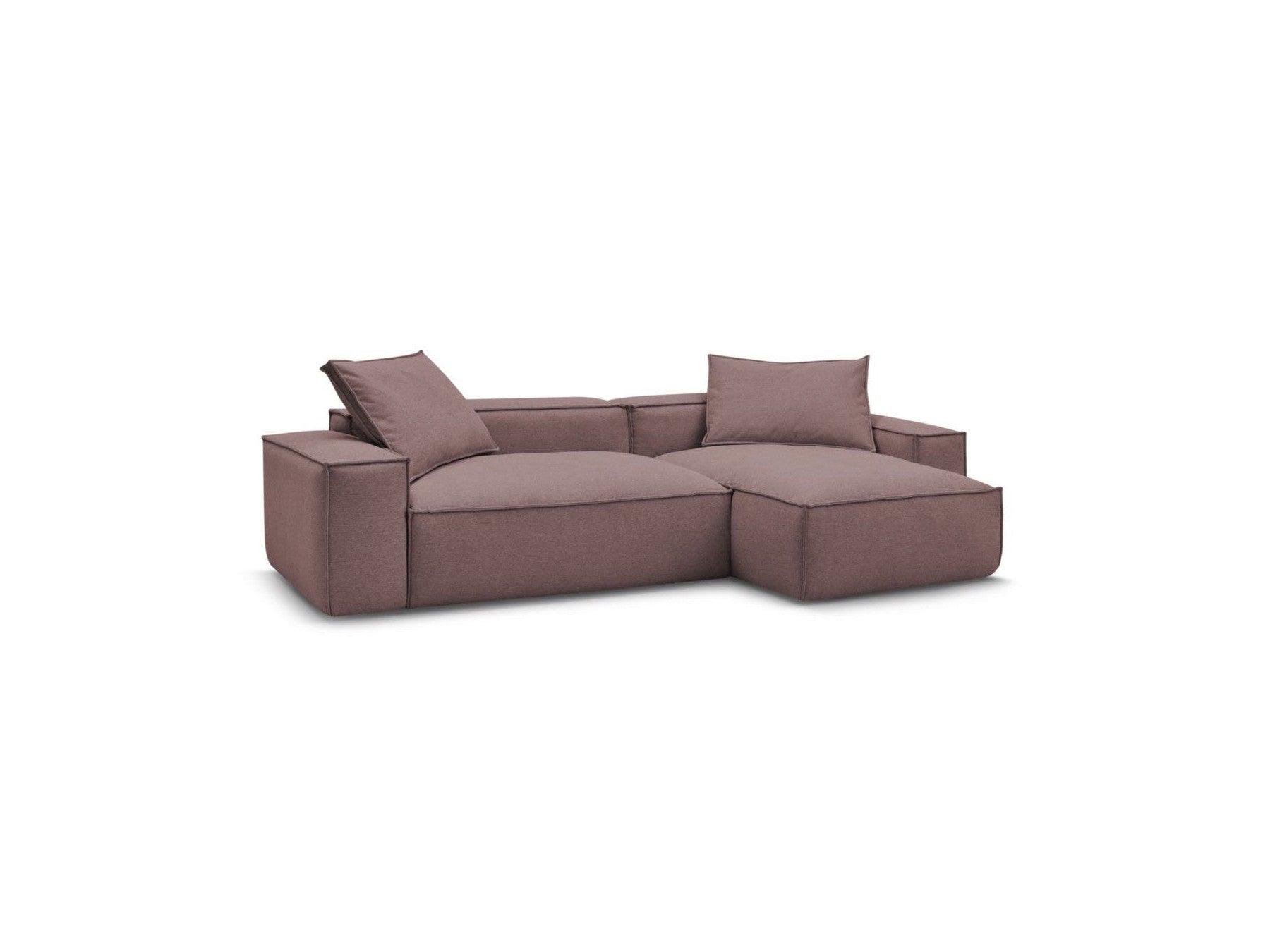 Sofá esquinero reversible Boheme de tejido jaspeado