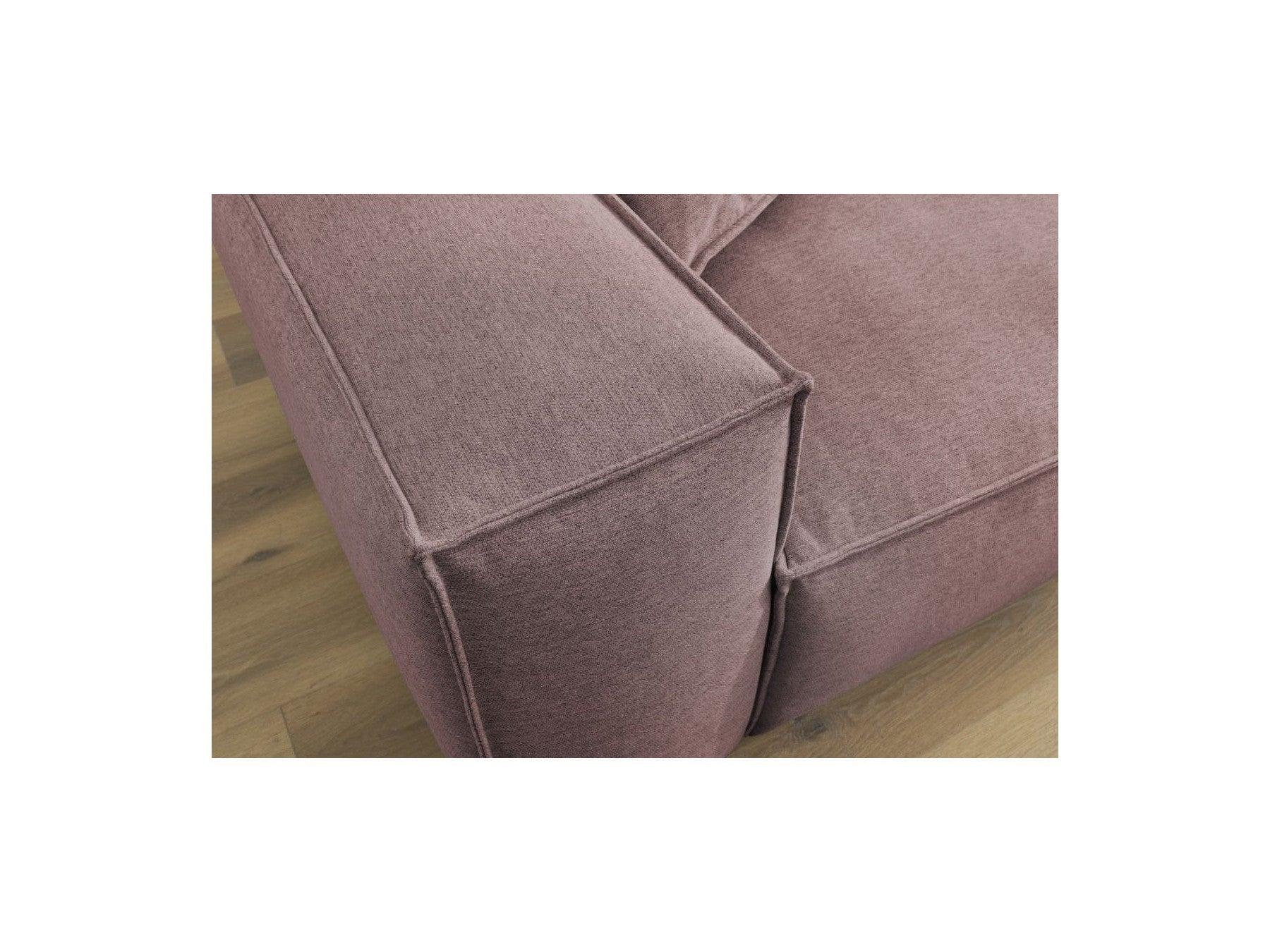 Sofá esquinero reversible Boheme de tejido jaspeado