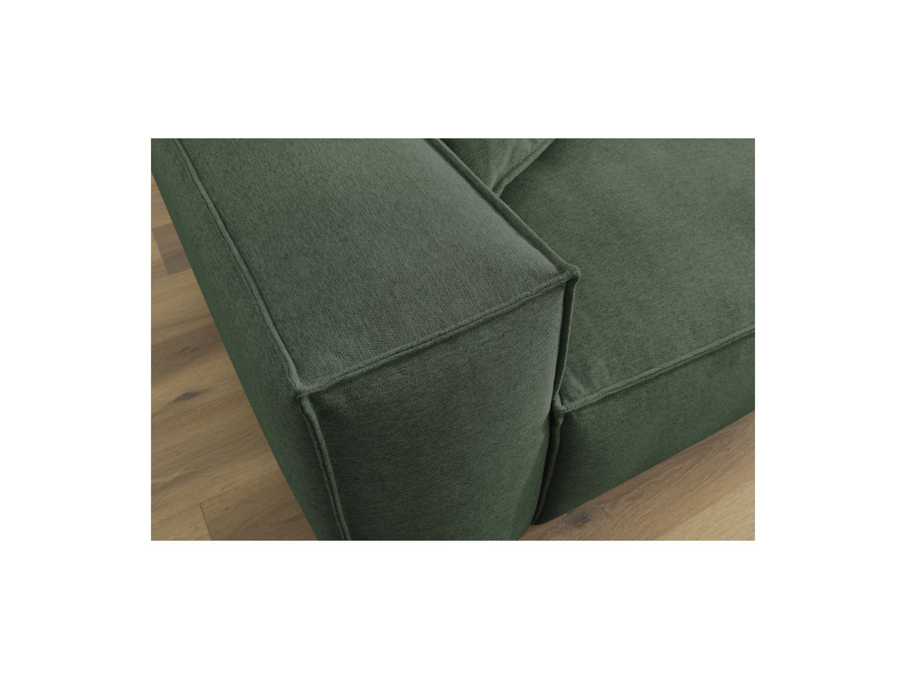 Sofá esquinero reversible Boheme de tejido jaspeado